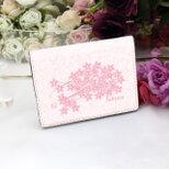 定期入れ/パス入れ/名刺入れ  カードケース 【桜華（さくらばな）】（名入れ可）