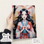 《情熱的な女神 スセリビメ》☘️A4 ポスター 須勢理毘売命 和風 日本神話 女神 イラスト アート