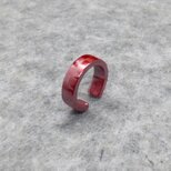 【緋銅】市松模様のイヤーカフ