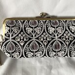インド刺繍　シンプル　親子がま口長財布　