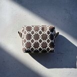 ミニ ミニ ポーチ/沢山入る・収納力・小さめ/茶色・ベージュ・北欧・モロッカン/化粧・メイクポーチ