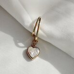 【片耳】大ぶりハートバロックパールのイヤーカフ バレンタイン