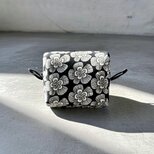 ミニミニポーチ/小さめサイズ/小さくても大容量/ボタニカル柄/黄色/上品・大人可愛い・小物整理/アクセサリー・メイク・化粧ポーチ