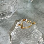 SCA68-【 AVON 】エイボン・ヴィンテージブローチ 1983 "Love struck" Open Heart