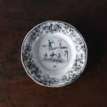 Creil&Montereau グリザイユ 平皿 φ19.5cm クレイユモントロー フランス アンティーク b 0502006