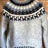 アイスランドロピセーター　レデイースL 猫