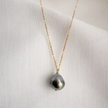 一点もの【K14GF】Tahitian Baroque Pearls Necklace（シルバー系）