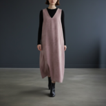 ジャンパースカート【送料込み】着物リメイクリ　ピンク