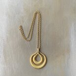 Vintage 50s USA TRIFARI double tear drop necklace