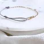 azalea 14kgf×ナイロンコード ブレスレット ノアール 黒