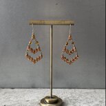 Vintage 90s-00s USA retro brown bijou classical pierces