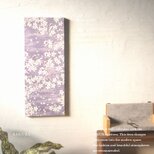 ファブリックパネル 桜 SAKURA 淡い紫 寝室 オブジェ 壁掛け アートパネル 日本製