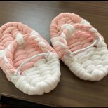 ベビー　布わらじ　餅踏み　誕生日　赤ちゃん　草履 ゴム付き