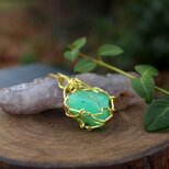 クリソプレーズ　ネックレス　自信と勇気、隠れた才能を引き出す石