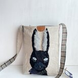 パッチワークうさぎショルダーバッグ