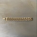 Vintage 80s-90s USA retro gold tone wide design chain bracelet
