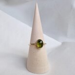 春〜夏抹茶グリーン〜希少石ベスビアナイトリング