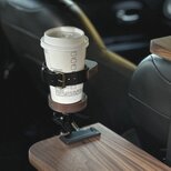 ヴィンテージな雰囲気が格好いい！硬派なクリップ＆マグネット付ドリンクホルダー ウォールナット無垢材