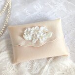 可愛いお花のポケットティッシュケース（サーモンピンク）