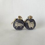 猫の小銭入れ（猫2）　リバティプリント使用