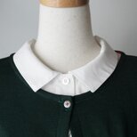 スタンダード襟付け襟長袖カットソー(オフ)