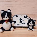 羊毛フェルト 猫のぬいぐるみセット ソファ付き