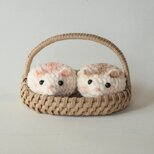 かご入りハムスター　編みぐるみ
