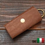 【イタリアンレザー】キーケース　ダークブラウン
