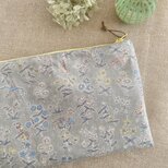 フラットポーチ＊リバティ・ミルフルール