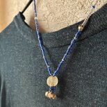 ＊古のネックレス＠アジアの出土ビーズ＋古いシルバービーズのピンワーク＋ジャワシードビーズ＋ベネチアの古いシードビーズ