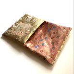 『藤華錦車』　金襴織物御朱印帳袋　B5/B6サイズ　御所車　牛車　藤　桜　御朱印帳ケース　御朱印帳ポーチ　御朱印帳入れ　桐生織物