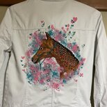 ハートフルな馬のデニムGジャン