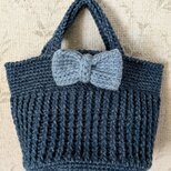 かぎ針編みのシンプルミニバッグ！