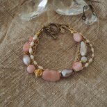 メッセージ　ピンクオパール（ブレスレット）