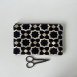 モロッコファブリックのポーチ