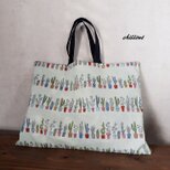 【入園・入学】レッスンバッグ：サボテン：エメラルド【0432】