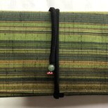 ８６３４　縞柄の着物で作った和風財布・ポーチ
