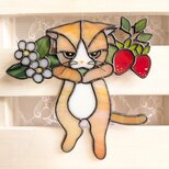 苺と猫のサンキャッチャー：柄