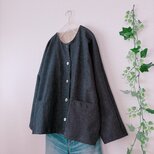 岡山産くったりデニムドルマンジャケット