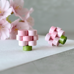 【春限定】さくら色の和モダンピアス （イヤリング） | 軽い 痛くない | ピンク春色 | 春コーデ　入学式