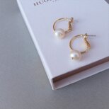 “Sophiaソフィア” 淡水 フレンチ パール ピアス ホワイト結婚式