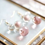 レジンアート　粒々のピアス〈春の使者〉