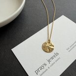 Simple Round Metal Necklaces　ミディアムロング50ｃｍネックレス　コイン・メダル・プレート