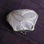 ミニがま口：刺繍ファブリック