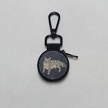 猫の小銭入れ（猫3）　リバティプリント使用