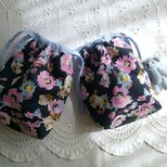 花cotton×linen pouch