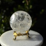 ファイアーアンドアイスフェアリークォーツ　レインボー　水晶丸玉AAA　45mm