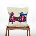 森のクッション Nordic penguin design　-ヒノキの香り-