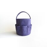 ツールバッグ　お裁縫かばん　ビンテージ紫