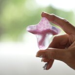 パート・ド・ヴェールガラスのお守り　AME  pink M002